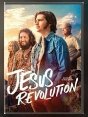 A poster of jesus revolution with the cast.