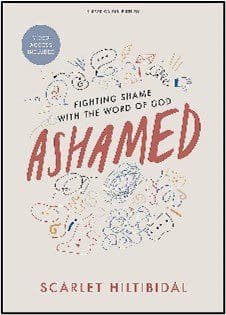 A book cover with the title of " fighting shame with the word of god ashamed ".