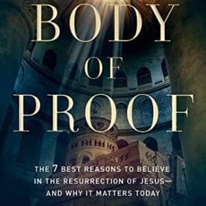 A book cover with the title of body of proof.