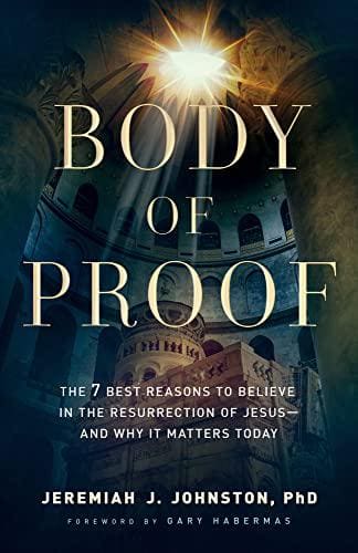 A book cover with the title of body of proof.